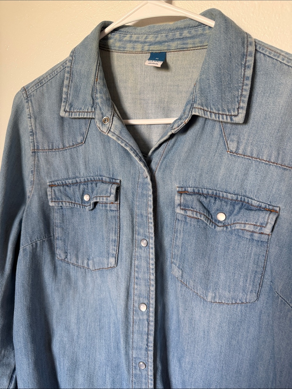 Light Blue Denim Button-Up - Picture 5 of 5